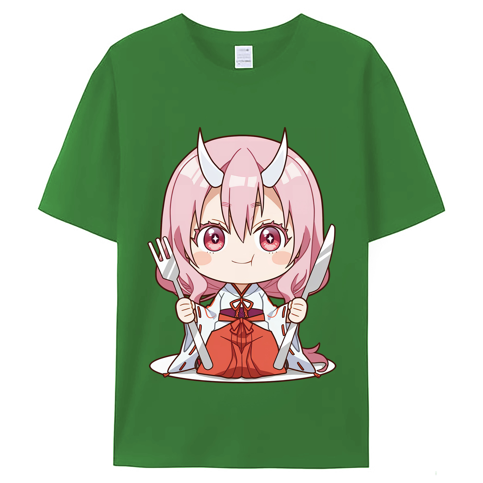 （画像用） 転スラ Regarding Reincarnated to Slime レディースカジュアルプリントTシャツ（綿100％）